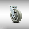 Service Caster 6 Inch SS Thermoplastic Rubber Wheel Swivel Caster with Roller Bearing SCC SCC-SS30S620-TPRRF
